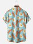 Hardaddy x Kimprut Imut Moisture Wicking Poached Eggs Toast Bacon Chest Pocket Hawaiian Shirt
