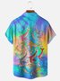 Hardaddy x Stephen Wade Moisture Wicking Gradient Whale Chest Pocket Hawaiian Shirt