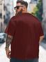 Big Size Men's Bigfoot Independence Day Loose T-shirt