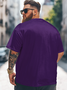 Big Size Men's Bigfoot Independence Day Loose T-shirt