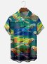 Moisture-wicking Parrot Chest Pocket Hawaiian Shirt