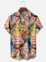 Moisture-wicking Parrot Banana Chest Pocket Hawaiian Shirt