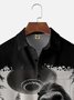 Moisture Wicking Alien Spaceship Bigfoot Chest Pocket Hawaiian Shirt