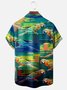 Moisture-wicking Parrot Chest Pocket Hawaiian Shirt