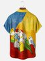 Moisture-wicking Parrot Chest Pocket Hawaiian Shirt
