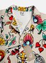 Moisture-wicking Art Hippie Tattoo Aloha Camp Shirt