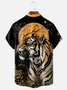 Moisture-wicking Japanese Tiger Chest Pocket Hawaiian Shirt