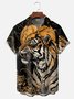 Moisture-wicking Japanese Tiger Chest Pocket Hawaiian Shirt