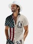 Hardaddy Moisture-wicking Memorial Day American Flag American Eagle Chest Pocket Casual Shirt